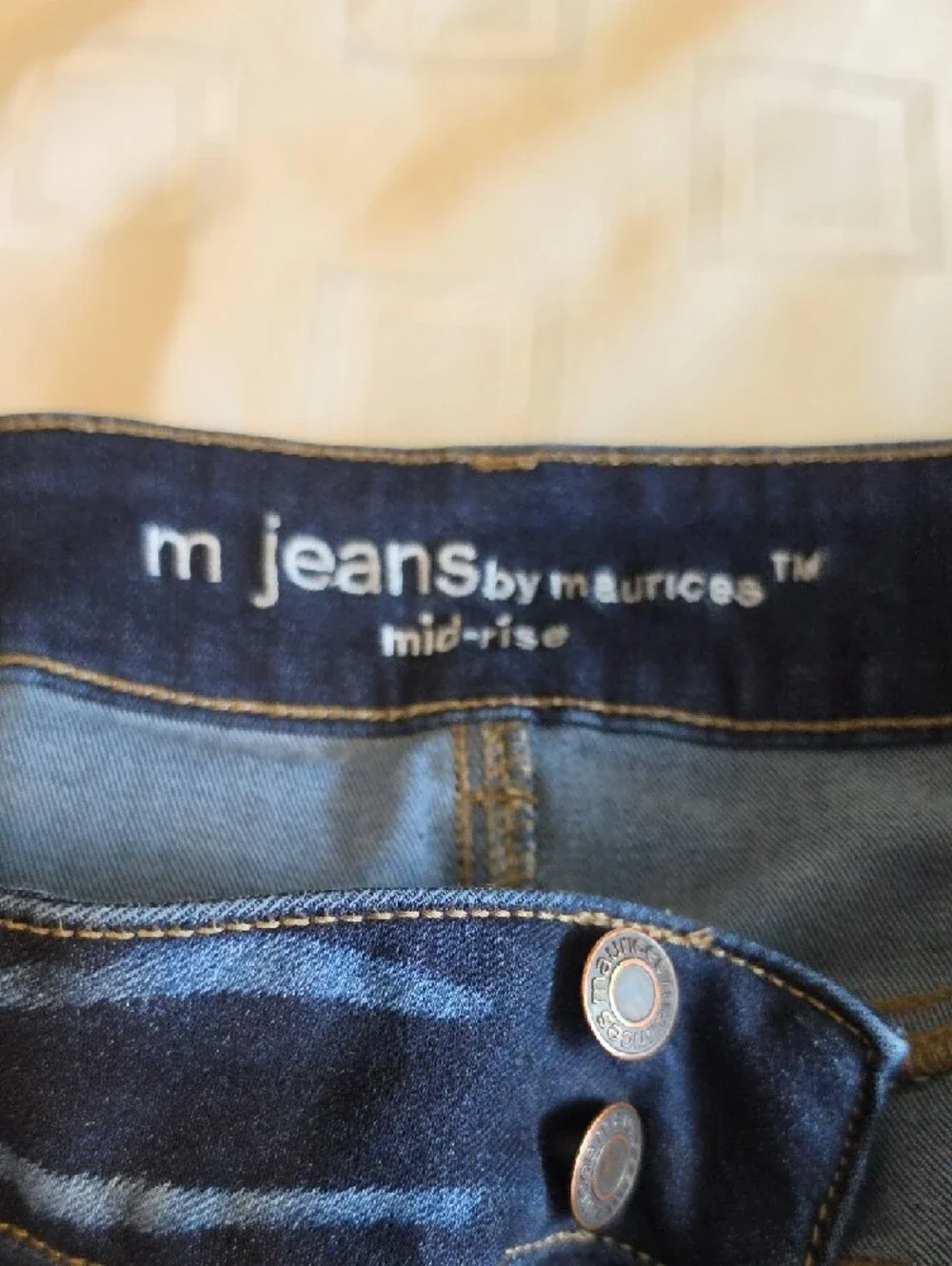 Maurices Dark Blue Cropped Stretch Jeans - Picture 2 of 4